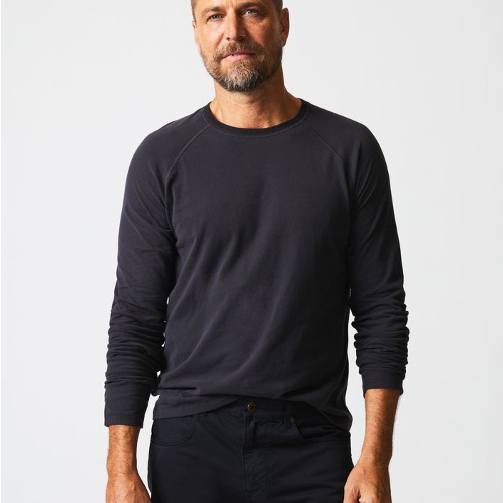 Billy Reid Sueded Cotton Crew
